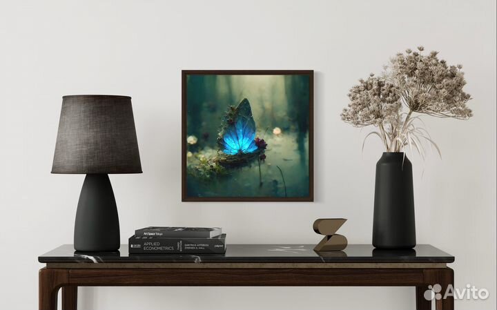 Картина Лесной Кораблик 40х40 см принт холст