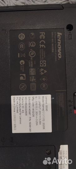 Ноутбук lenovo b590