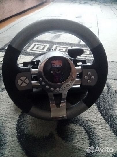 Игровой руль с педалями для пк