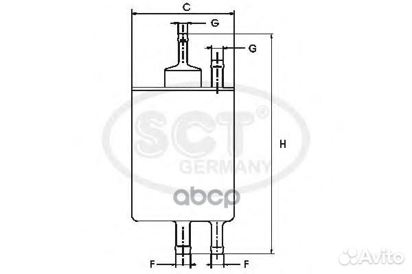 Фильтр топливный ST711 SCT