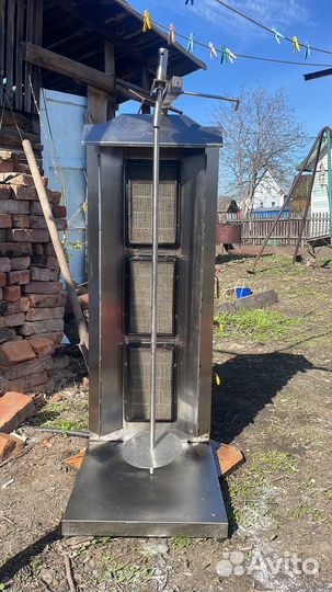 Гриль для шаурмы, газовая