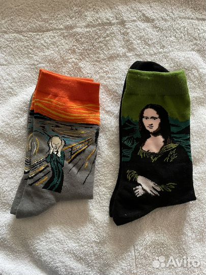 Носки с принтом женские/мужские в ассортименте