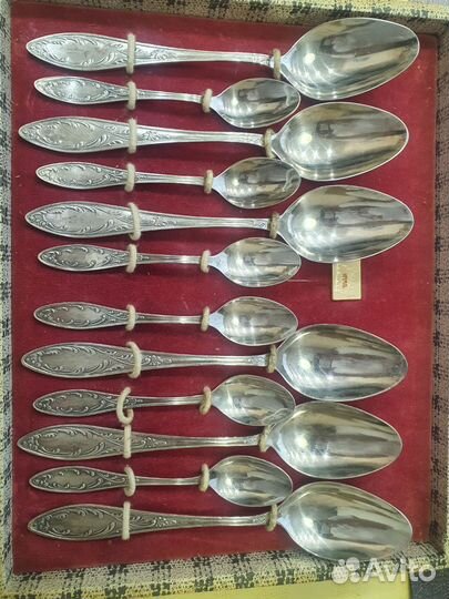 Набор столовых приборов мельхиор (мнц)