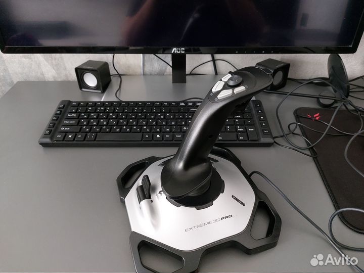 Джостик для авиасимулятора logitech extreme 3D PRO