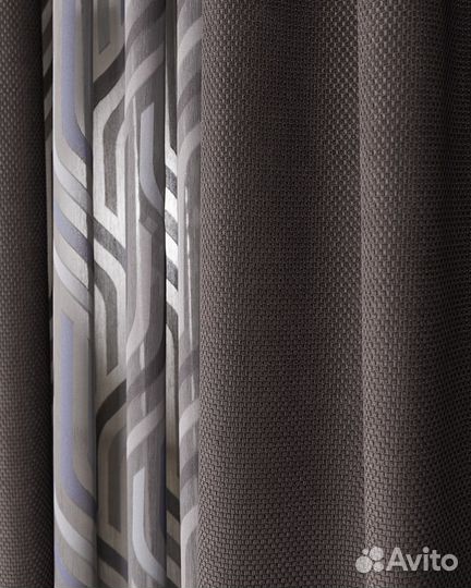 Премиум Шторы Ламия эспрессо новые на окна пошив