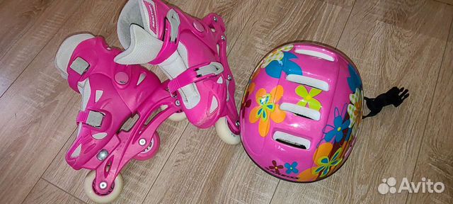 Ролики детские (28-31р) +шлем