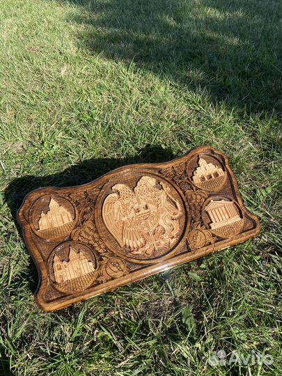 Нарды с армянским гербом шашки из дерева