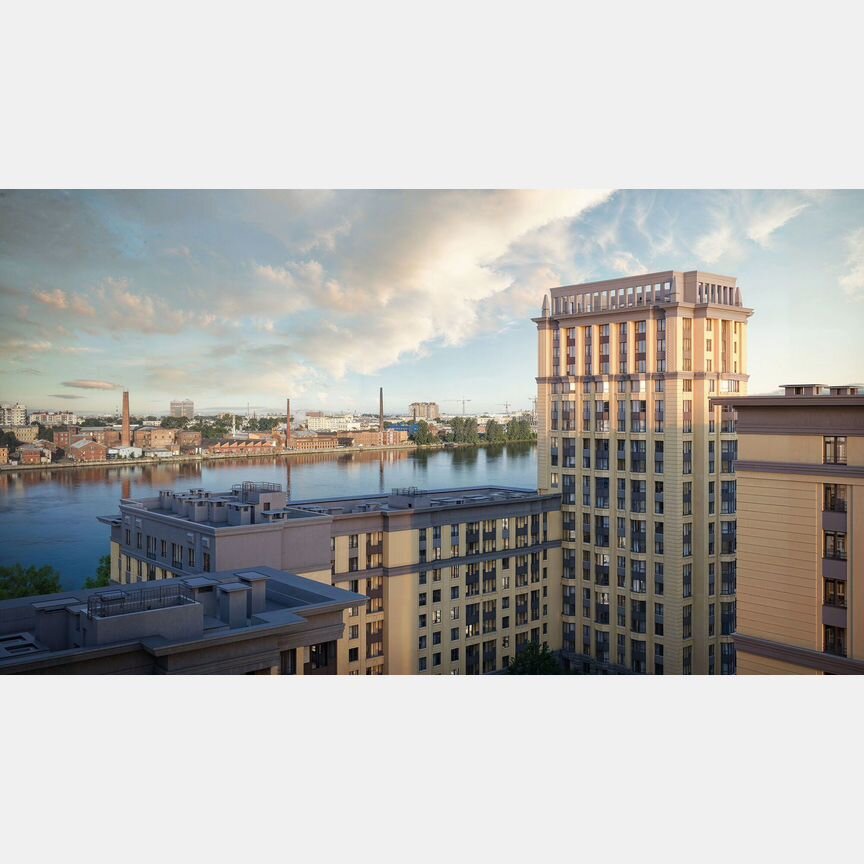 2-к. квартира, 57,3 м², 22/23 эт.