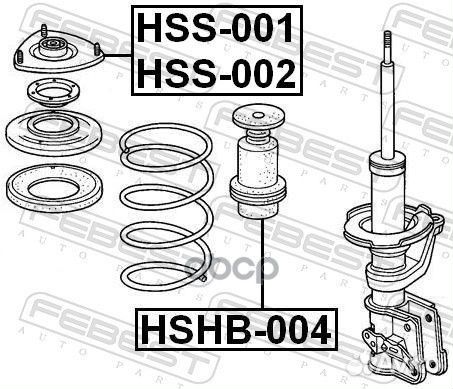 Опора амортизатора honda civic 01-06 передн. прав