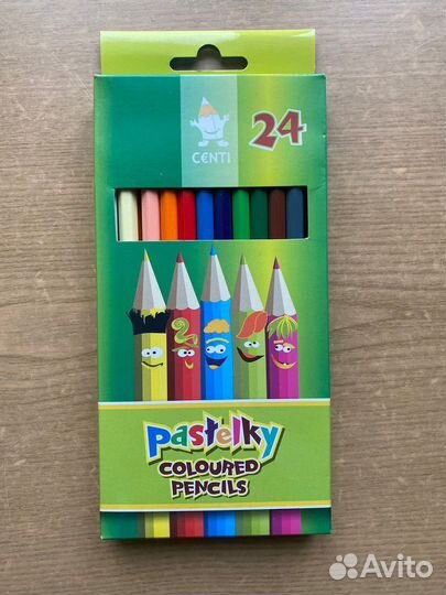 Цветные карандаши из Чехии - 24 цвета