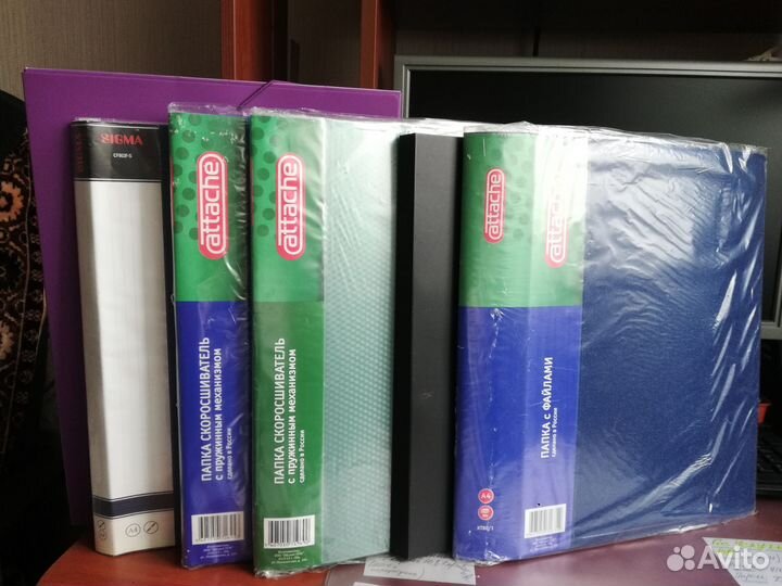 Папки разные, канц. товары