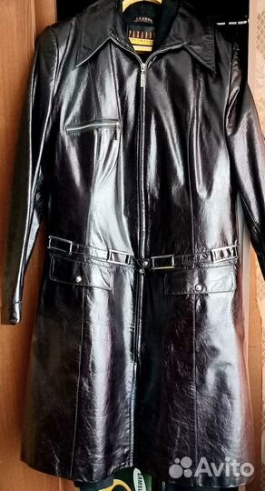 Продам кожаный плащ
