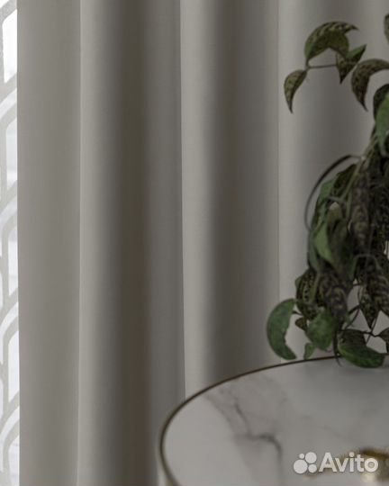 Шторы блэкаут амадео крем новые пошив