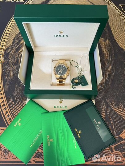 Часы Rolex Daytona Green Dial Yellow Gold