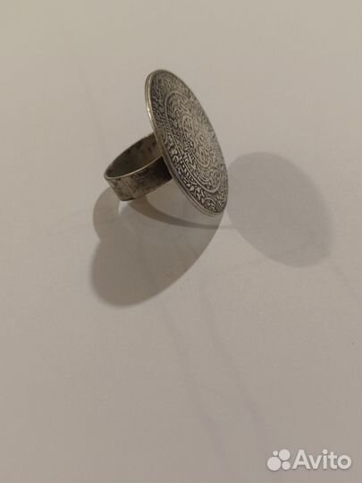 Серебряное кольцо печать,старинное 18 век