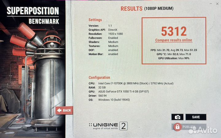 Видеокарта GTX 1050TI asus expedition