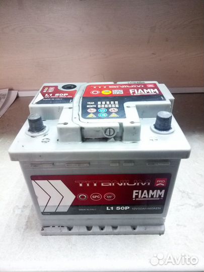 Б/У акб автомобильный аккумулятор fiamm 50Ач Евро
