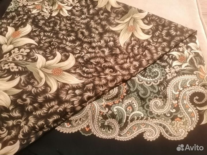 Павловопосадский платок шерсть