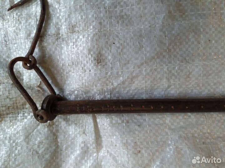 Антикварные Весы Кованный фунтовый безмен