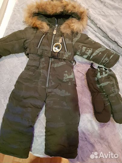 Зимний комбинезон для мальчика 86