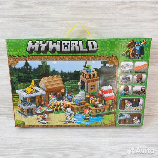 Lego Майнкрафт Деревня 778шт свет.детали