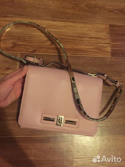 Valentino оригинал номерная сумка розовая