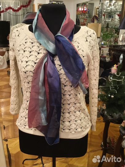 Шарф газовый Тональный Шелк