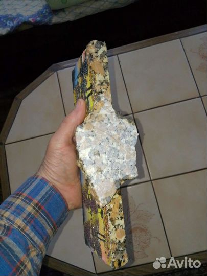 Картина на срезе натурального камня