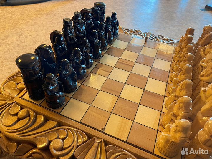Шахматы и нарды ручной работы