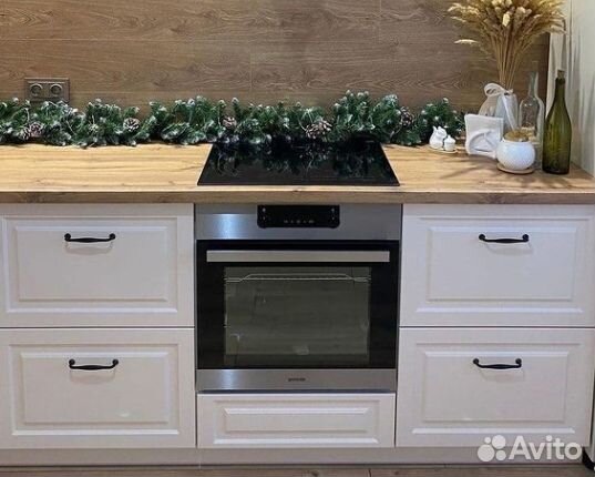 Кухня угловая белая эмаль