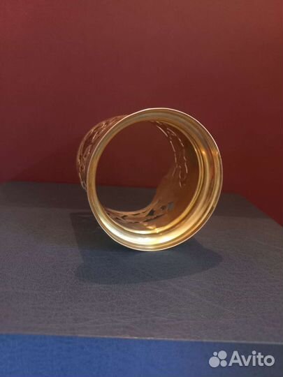 Серебряный подстаканник 875-й пробы СССР Кубачи