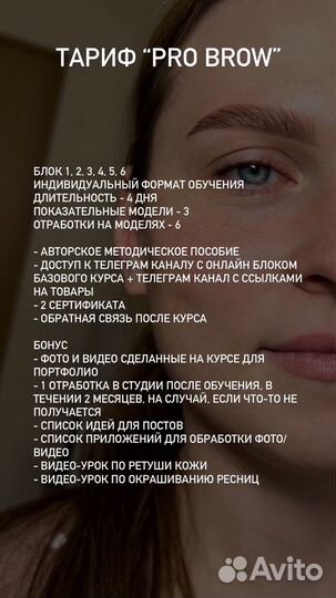 Базовое обучение бровист, курс по бровям