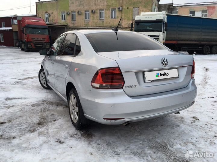 Volkswagen Polo 1.6 AT, 2017, 163 000 км