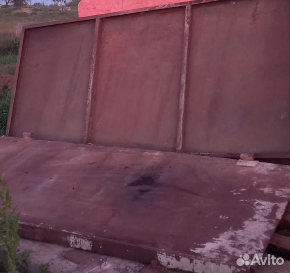 Ворота гаражные металлические бу