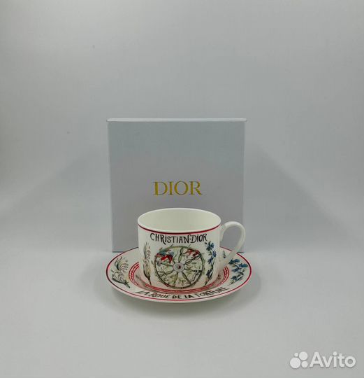 Кружка с блюдцем Dior