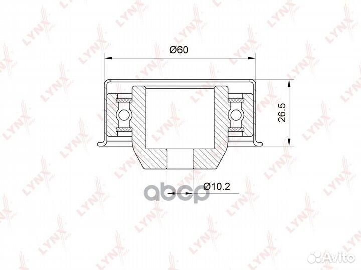 Ролик ремня грм mitsubishi colt -12 1.3-1.5