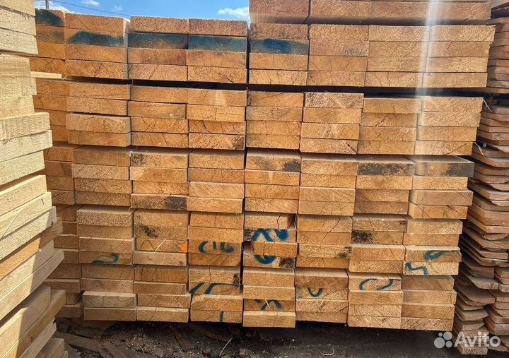 Брус обрезной 100х200х6000мм