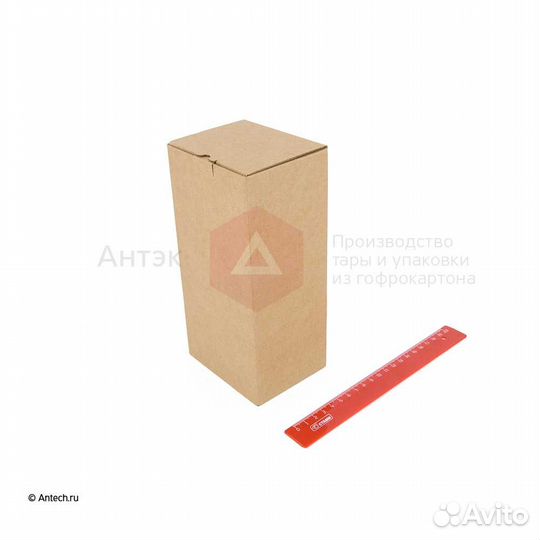 Коробка с крышкой 100*80*210 мгк Т24E бурый