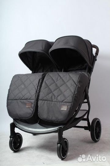 Коляска прогулочная для двойни и близнецов LuxMom