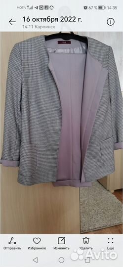 Брючный костюм женский 42 44 синий