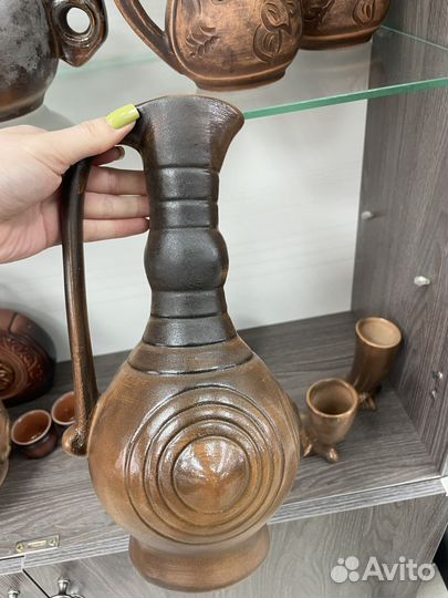 Кувшин со стаканами керамика