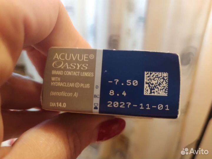Линзы контактные acuvue oasys -7.50