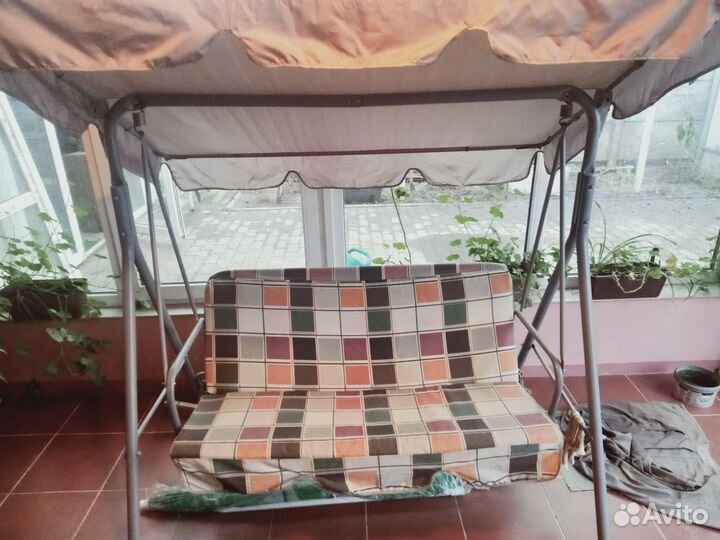 Садовые качели подвесные