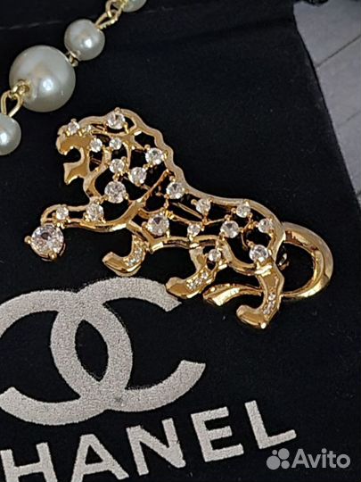 Брошь Chanel Коллекция lion Премиум