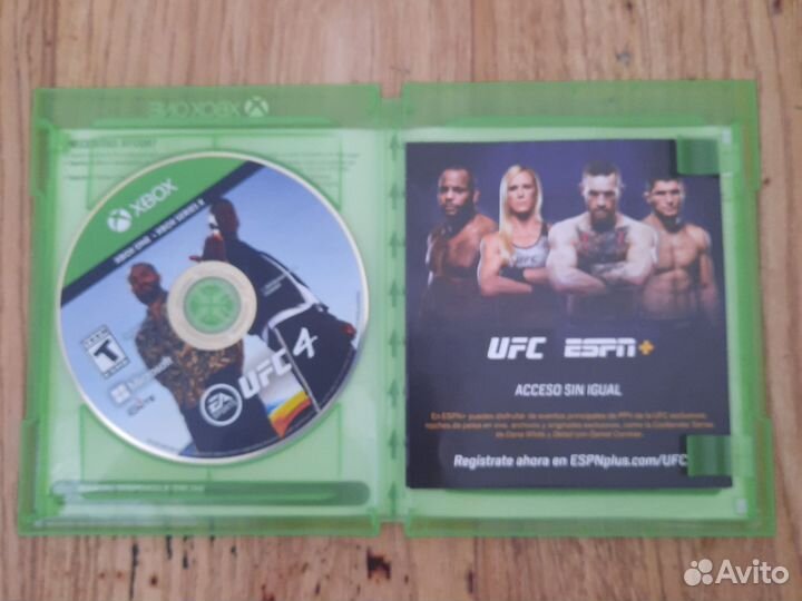 Ufc 4 xbox one диск