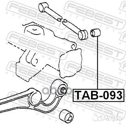 Сайлентблок поперечного рычага toyota LC -07