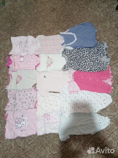 Вещи на девочку от 0 до года
