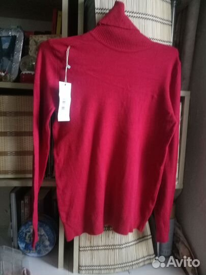 Свитер-водолазка кашемировый р.42-46