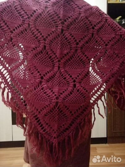 Платок шаль и норковая шапка