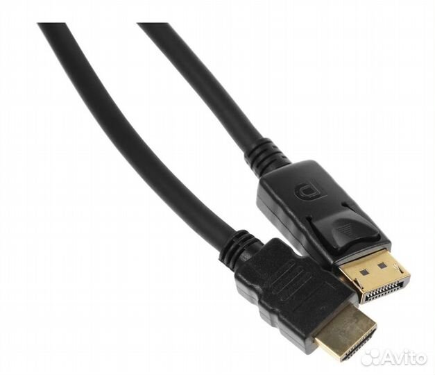 Кабель DisplayPort (m) - hdmi (m), 2м, черный